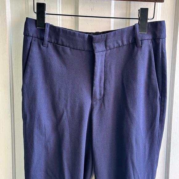 Vince Cuffed Ankle Trousers Navy Blue - Picture 3 of 8